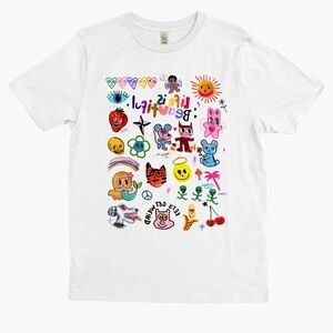 Life is Beautiful Graphic Tee - White